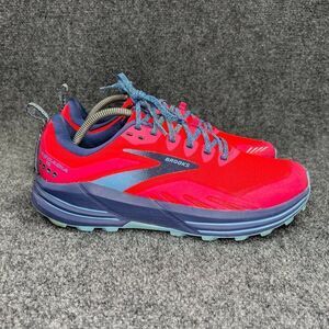 Brooks Cascadia 16 Trail Running Shoes Women's Size 12 Pink Flambe Cobalt Train